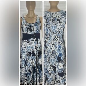 PRECEPTION DRESS BLUE AND WHITE SIZE 10 MATERIAL 100% POLYESTER